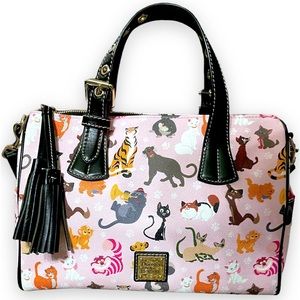 Disney Parks Dooney and Bourke 2019 Pink Cats Satchel Bag Retired!